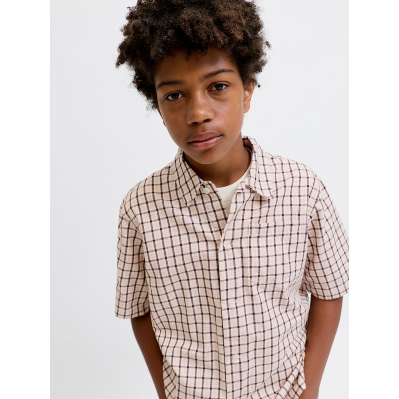 JACK & JONES JUNIOR Savina austin kortærmet skjorte - Antique White