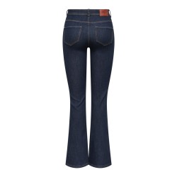 ONLY Wauw flared rinse denim jeans - Dark Blue Denim