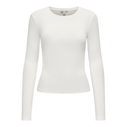 ONLY Riley langærmet bluse - Cloud Dancer
