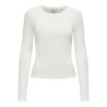 ONLY Riley langærmet bluse - Cloud Dancer