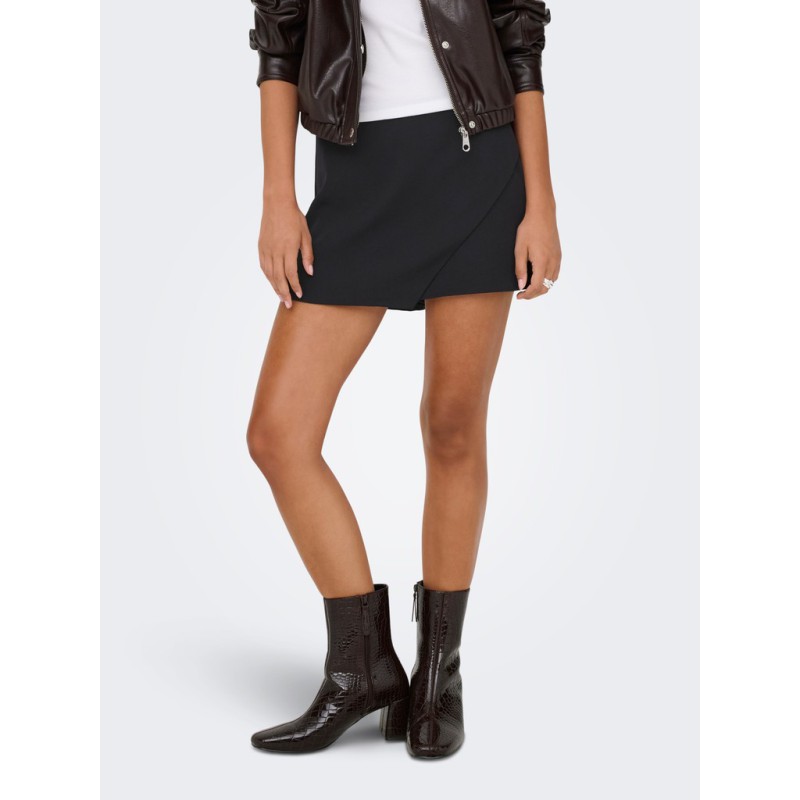 ONLY Mist-Yasmine wrap skort - Black
