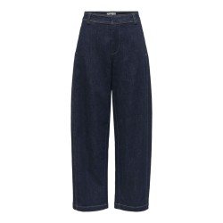 ONLY Clair barrel denim jeans - Dark Blue Denim / Rinse