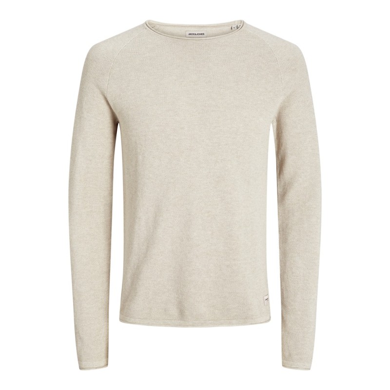 JACK & JONES Hill Strik Sweater - Oatmeal / Melange