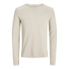 JACK & JONES Hill Strik Sweater - Oatmeal / Melange