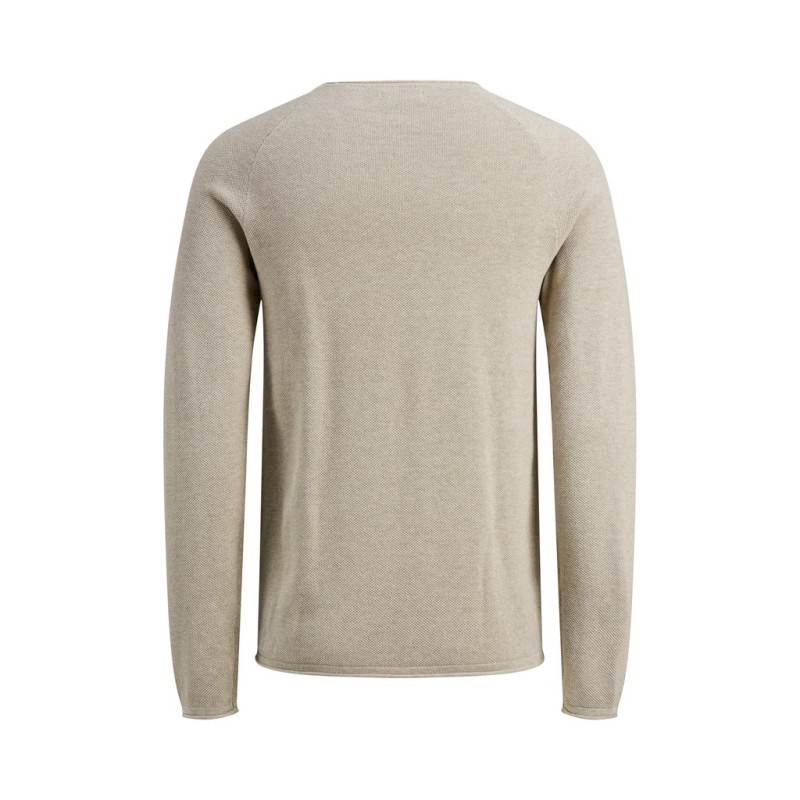 JACK & JONES Hill Strik Sweater - Oatmeal / Melange