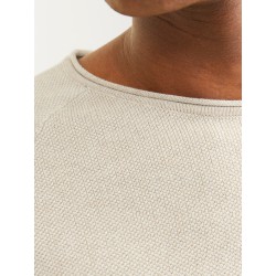 JACK & JONES Hill Strik Sweater - Oatmeal / Melange