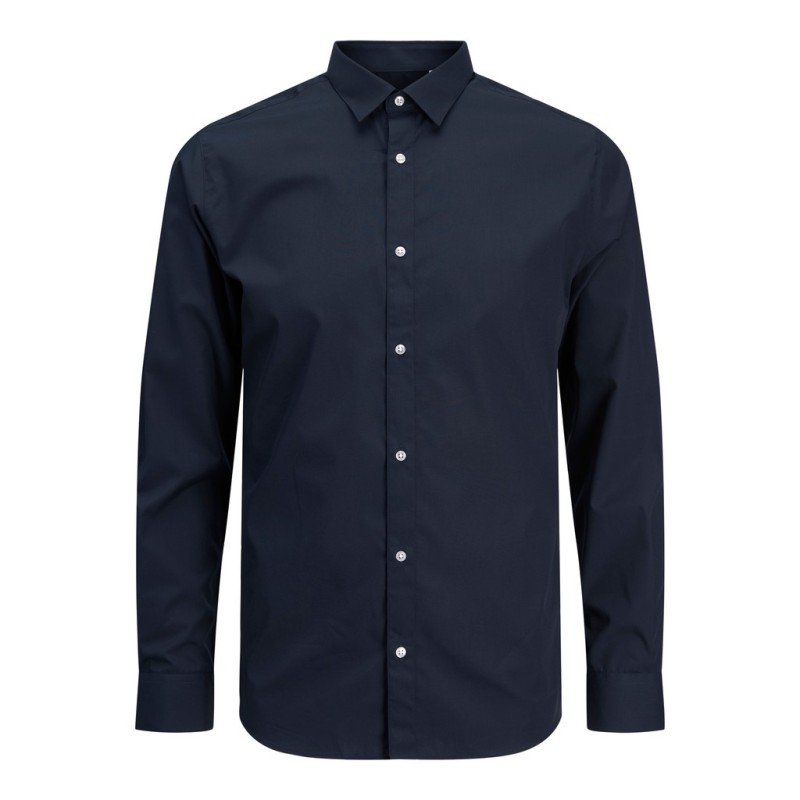 JACK & JONES PLUS Joe plain krotærmet skjorte - Navy Blazer