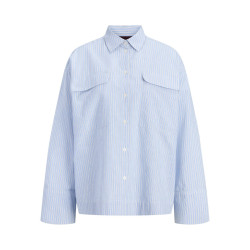 JJXX Lis oxford oversized skjorte - Vista Blue