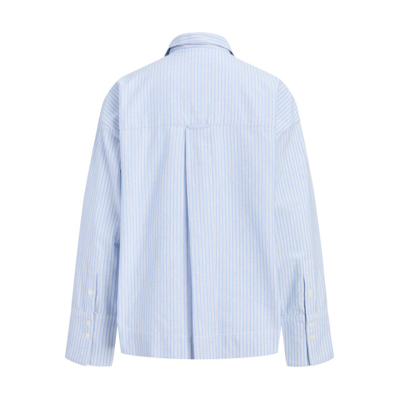 JJXX Lis oxford oversized skjorte - Vista Blue