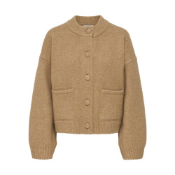 JDY Kimie langærmet strik cardigan - Camel