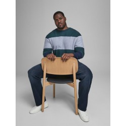 JACK & JONES Plus Glenn Slim Jeans - Blue Denim