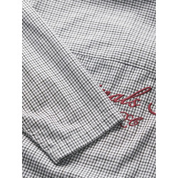 JACK & JONES Austin clean check skjorte - Odyssey Gray / Print