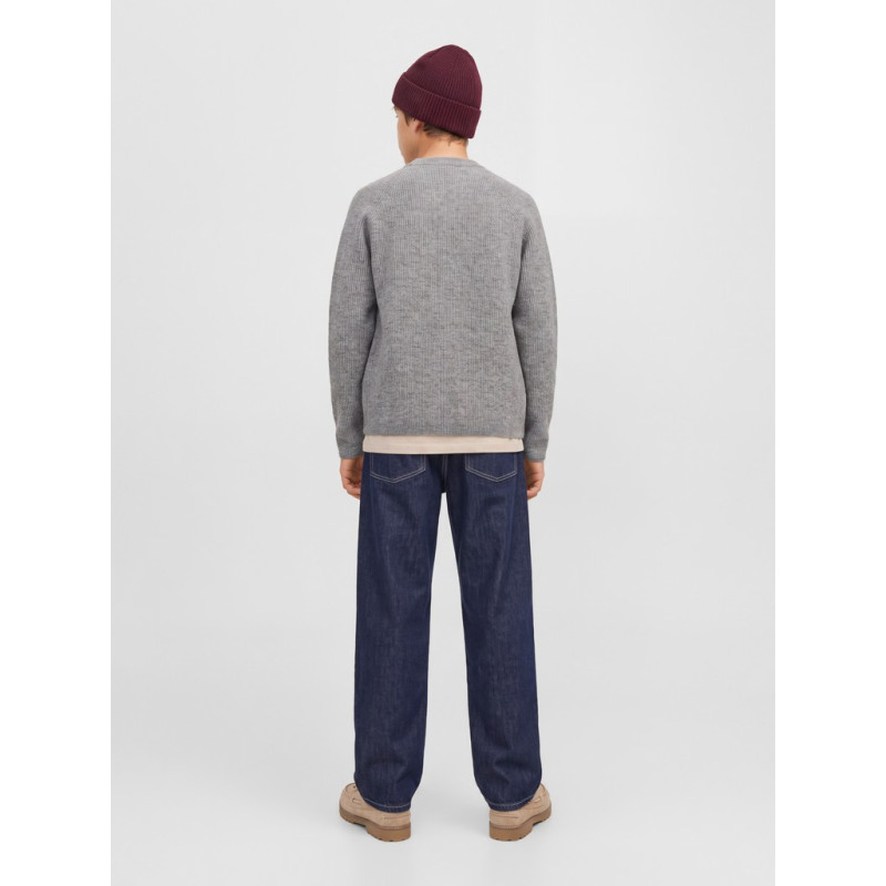 JACK & JONES JUNIOR Frederiksberg striktrøje - Light Grey Melange