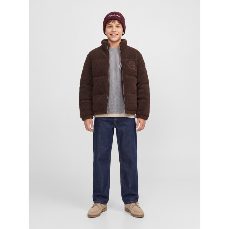 JACK & JONES JUNIOR Frederiksberg striktrøje - Light Grey Melange