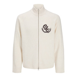 JACK & JONES Frederiksberg full zip strik cardigan - Sea Salt
