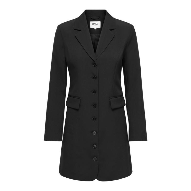 ONLY Alvina langærmet blazerkjole - Black
