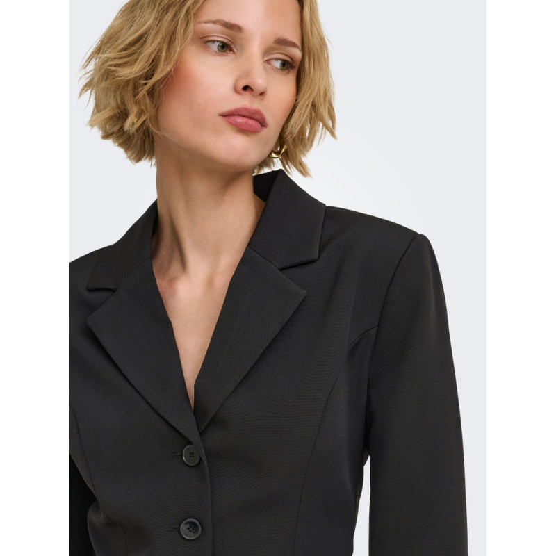 ONLY Alvina langærmet blazerkjole - Black