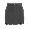 ONLY Raven short lace nederdel - Dark Grey Melange