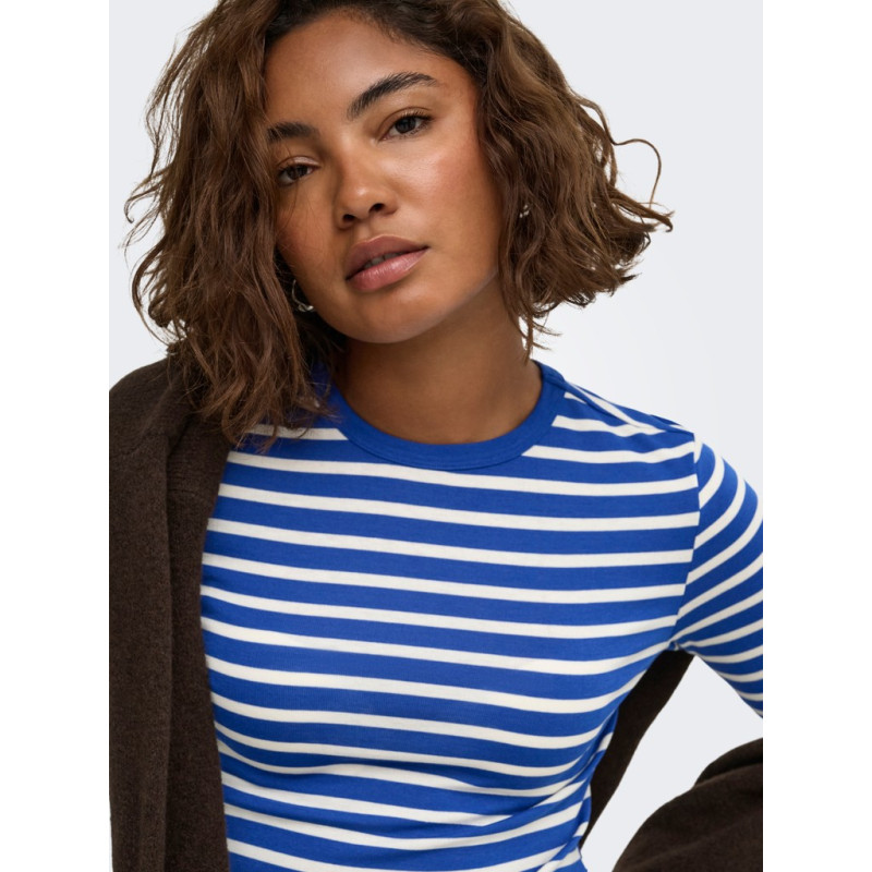 ONLY Evie stripe langærmet bluse - Surf the Web