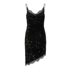 PIECES Kammy strap lace kjole - Black