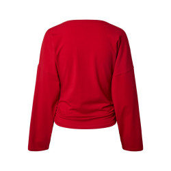 PIECES Alli v-neck langærmet bluse - Adrenaline Rush