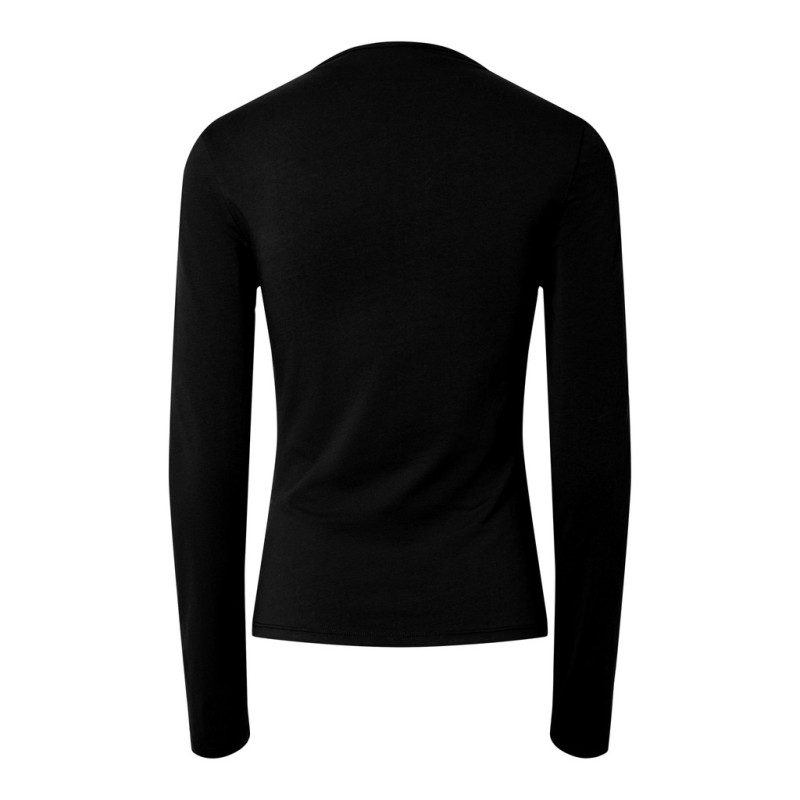PIECES Ofelia square bluse - Black