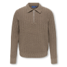 ONLY & SONS JUNIOR Emil zip strikpolo - Falcon