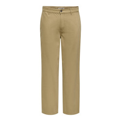 ONLY & SONS Times loose twill bukser - Petrified Oak
