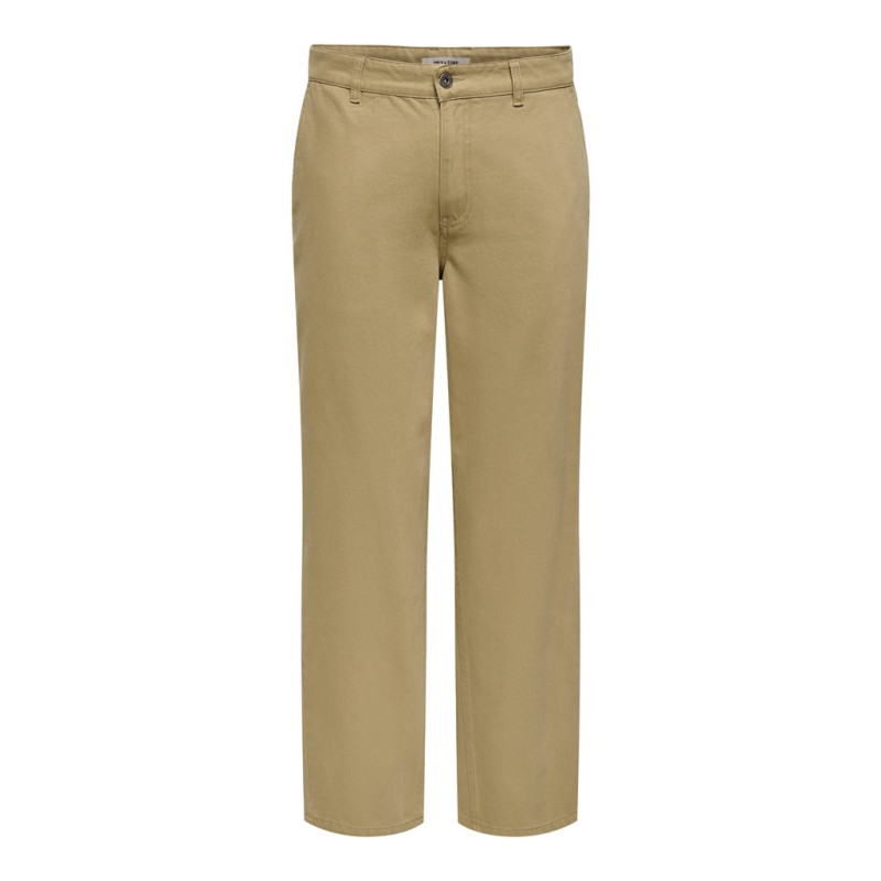 ONLY & SONS Times loose twill bukser - Petrified Oak
