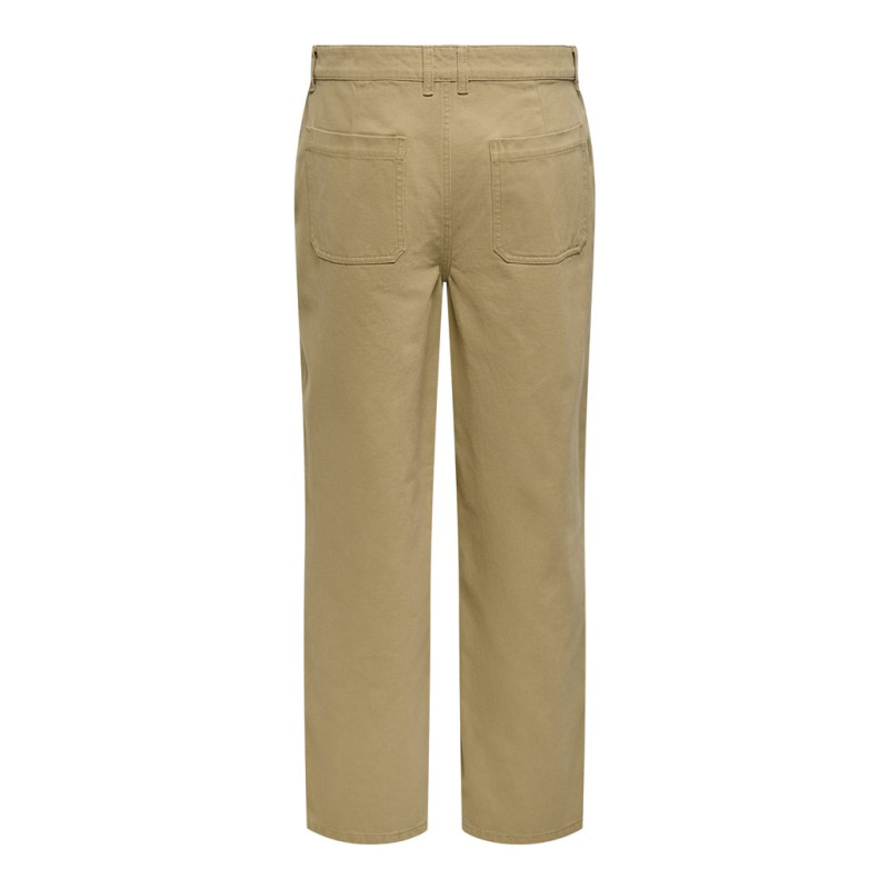 ONLY & SONS Times loose twill bukser - Petrified Oak