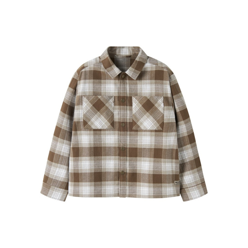 NAME IT KIDS Dreng - Revin langærmet overshirt - Island Fossil