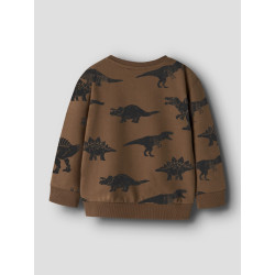 NAME IT MINI Dreng - langærmet sweatshirt - Sepia