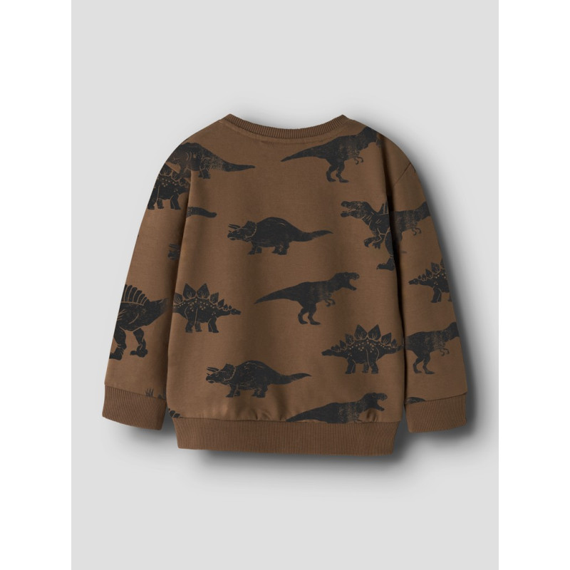 NAME IT MINI Dreng - langærmet sweatshirt - Sepia