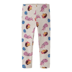 NAME IT MINI Pige - Abesa Børste slim leggings - Peyote Melange