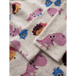 NAME IT MINI Pige - Abesa Børste slim leggings - Peyote Melange