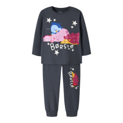NAME IT MINI Dreng - Børste langærmet nattøjssæt - Ombre Blue