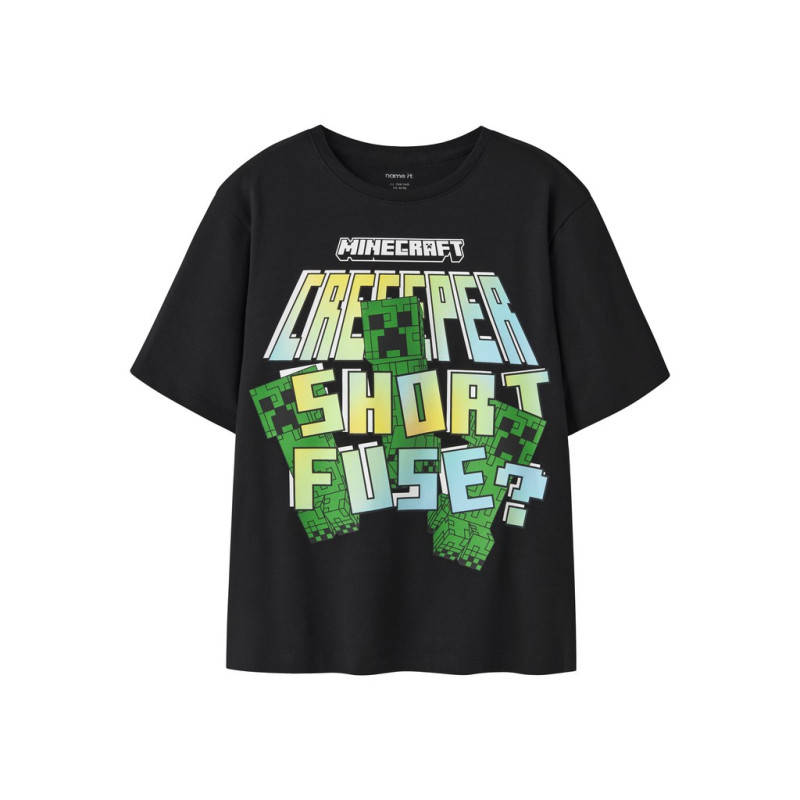 NAME IT KIDS Minecraft T-shirt - Black