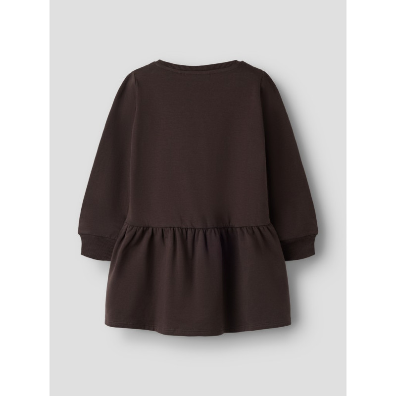 NAME IT MINI Pige - Nora Bambi sweatkjole - Chocolate Plum