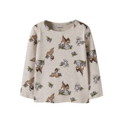 NAME IT MINI Pige - Nonna Bambi bluse - Peyote Melange