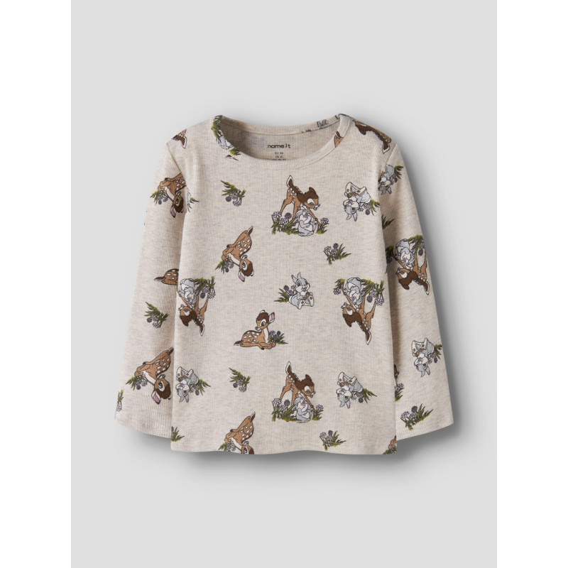 NAME IT MINI Pige - Nonna Bambi bluse - Peyote Melange