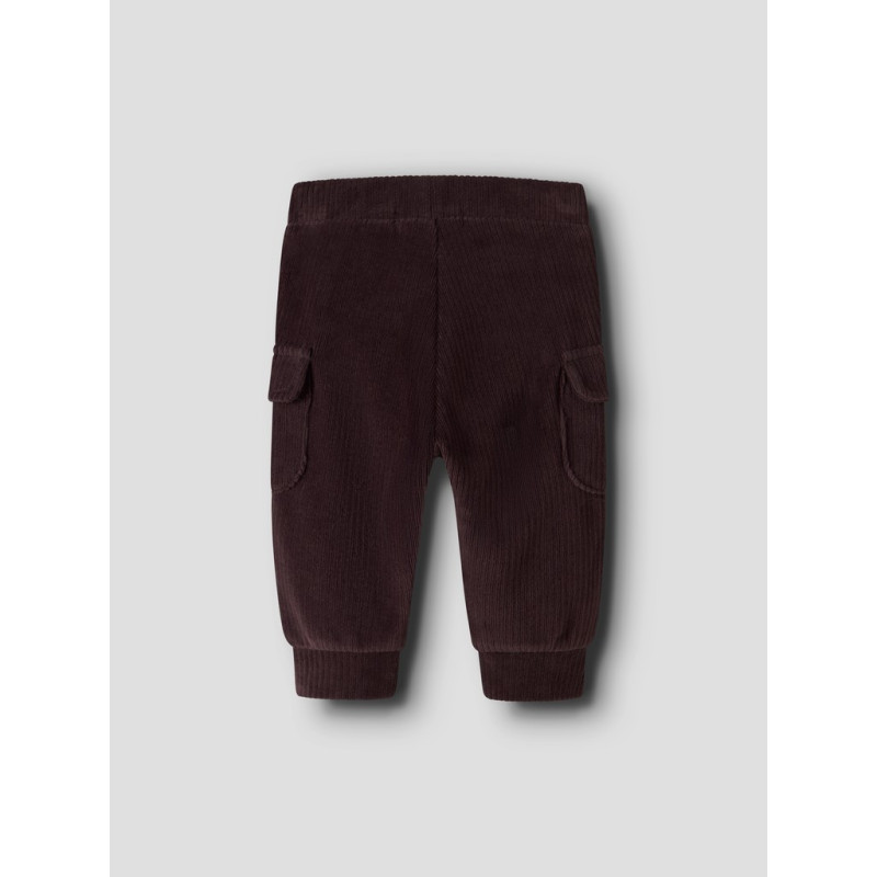 NAME IT BABY Dreng - Room velourbukser - Chocolate Plum