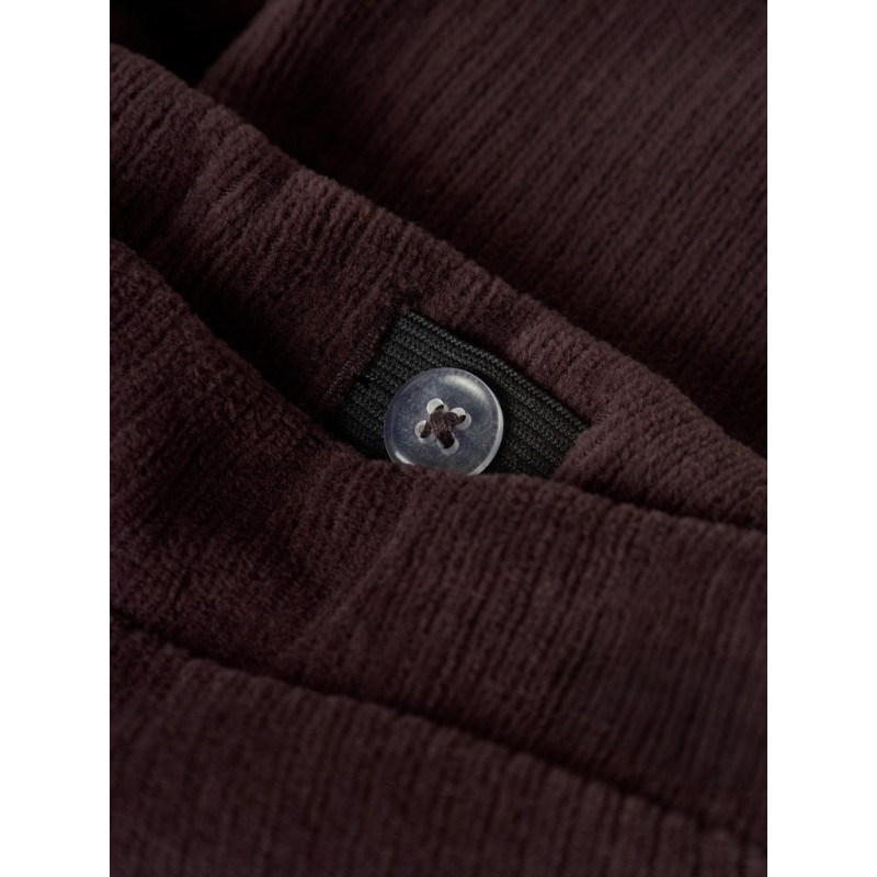 NAME IT BABY Dreng - Room velourbukser - Chocolate Plum