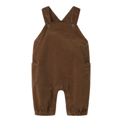 NAME IT BABY Dreng - Baggy fløjl overall - Sepia