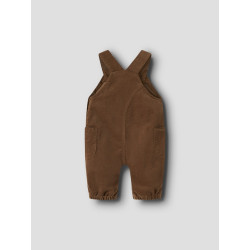 NAME IT BABY Dreng - Baggy fløjl overall - Sepia