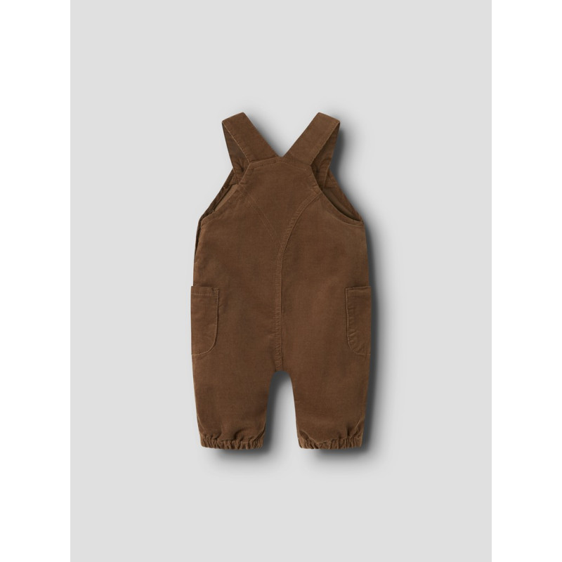NAME IT BABY Dreng - Baggy fløjl overall - Sepia