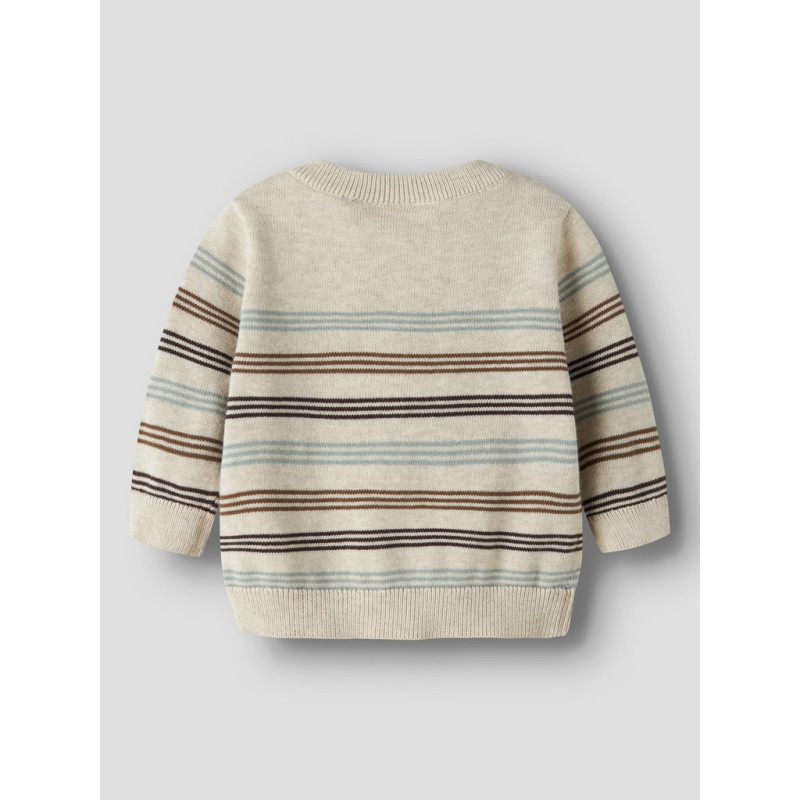 NAME IT BABY Dreng - Ronnys langærmet strikcardigan - Peyote Melange