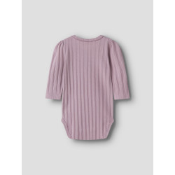 NAME IT BABY Pige - Ruthie langærmet body - Mauve Shadows