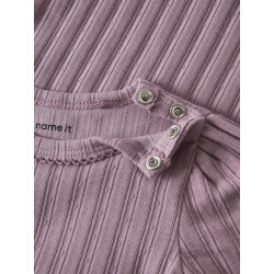 NAME IT BABY Pige - Ruthie langærmet body - Mauve Shadows