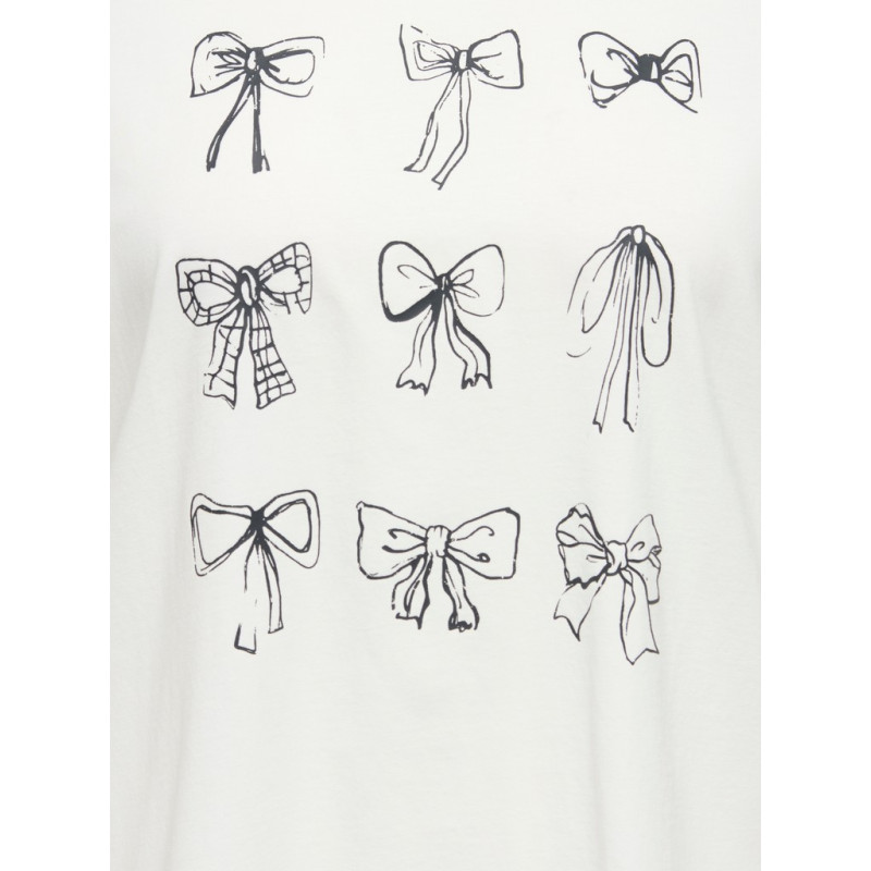 ONLY CARMAKOMA Vivvi loose lovely T-shirt - Cloud Dancer
