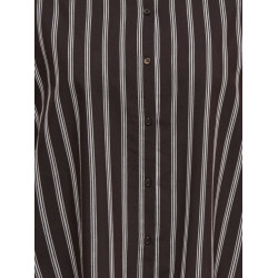 ONLY CARMAKOMA Liah stripe skjorte - Coffee Bean